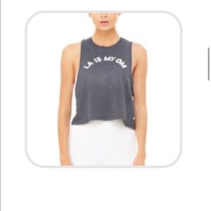 Alo Yoga Flow “LA Is My Om” tank top graphic size small s xs